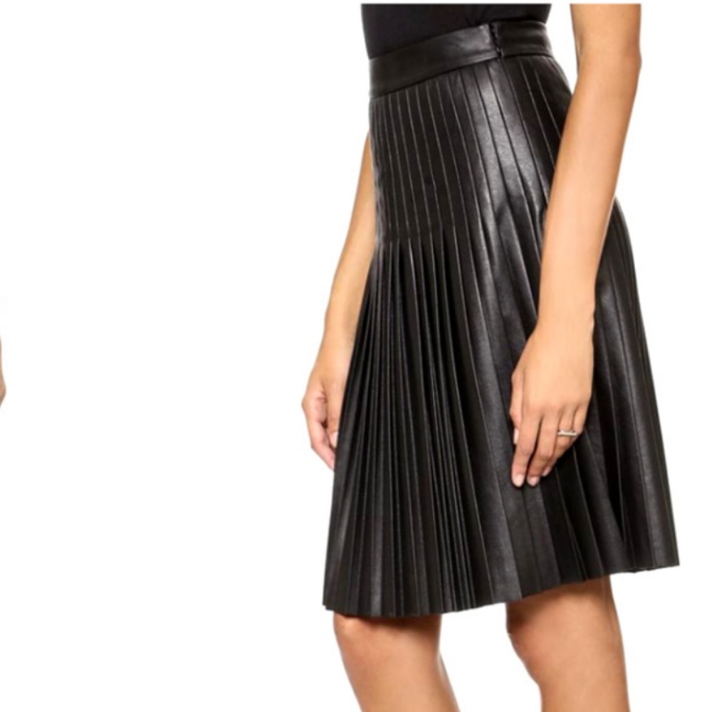 Rebecca Taylor Vegan Leather Skirt | Size 0